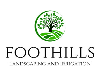 Foothills Landscaping and Irrigation logo design by jetzu
