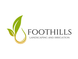 Foothills Landscaping and Irrigation logo design by jetzu