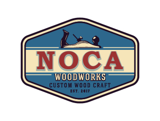 NOCA Woodworks logo design by cybil