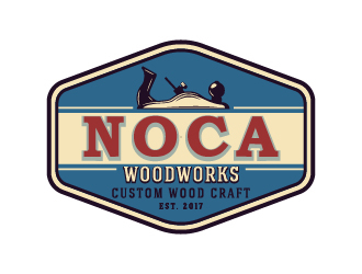 NOCA Woodworks logo design by cybil