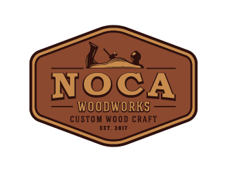 NOCA Woodworks logo design by cybil