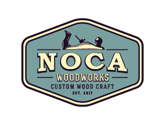 NOCA Woodworks logo design by cybil