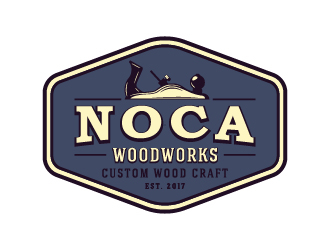 NOCA Woodworks logo design by cybil