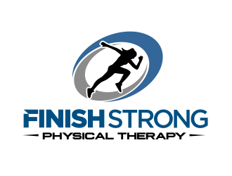 Finish Strong Physical Therapy logo design by YONK