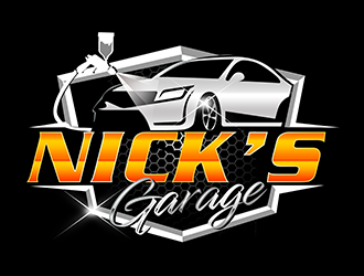 Nick’s Garage  logo design by 3Dlogos