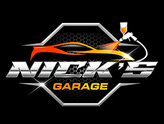 Nick’s Garage  logo design by 3Dlogos