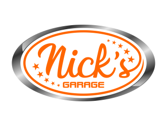 Nick’s Garage  logo design by FriZign