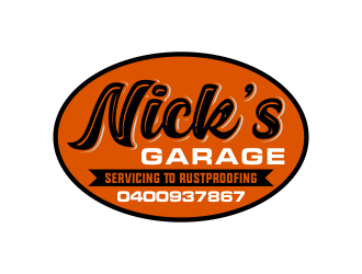 Nick’s Garage  logo design by done