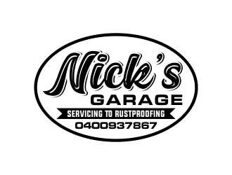 Nick’s Garage  logo design by done