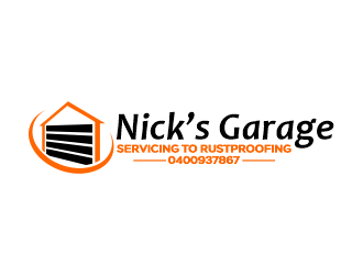 Nick’s Garage  logo design by Gwerth