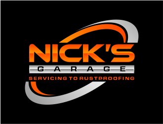 Nick’s Garage  logo design by evdesign
