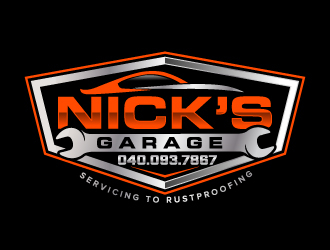 Nick’s Garage  logo design by jaize