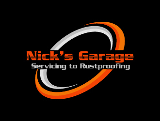 Nick’s Garage  logo design by gateout