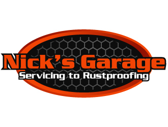Nick’s Garage  logo design by gateout