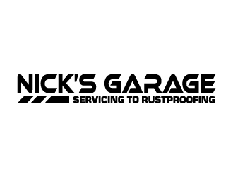Nick’s Garage  logo design by gateout