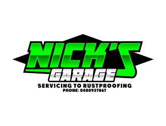 Nick’s Garage  logo design by ekitessar