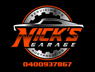 Nick’s Garage  logo design by daywalker