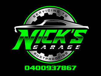 Nick’s Garage  logo design by daywalker
