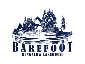 Barefoot Bungalow Lakehouse logo design by nona