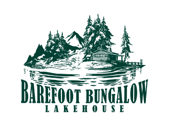 Barefoot Bungalow Lakehouse logo design by nona