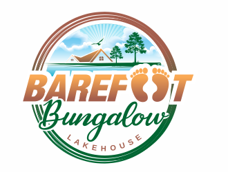 Barefoot Bungalow Lakehouse logo design by cgage20