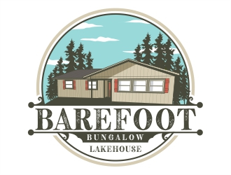 Barefoot Bungalow Lakehouse logo design by Alfatih05