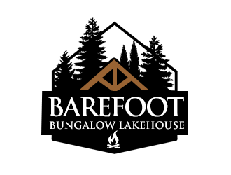 Barefoot Bungalow Lakehouse logo design by kunejo