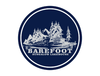 Barefoot Bungalow Lakehouse logo design by nona