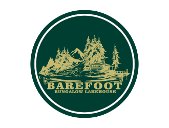 Barefoot Bungalow Lakehouse logo design by nona