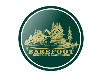 Barefoot Bungalow Lakehouse logo design by nona