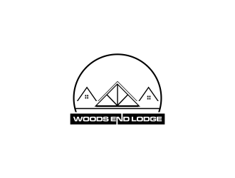 Woods End Lodge logo design by oke2angconcept