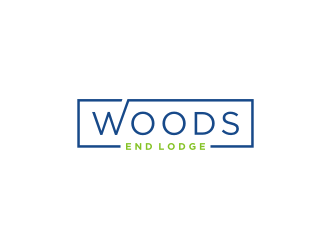 Woods End Lodge logo design by Artomoro
