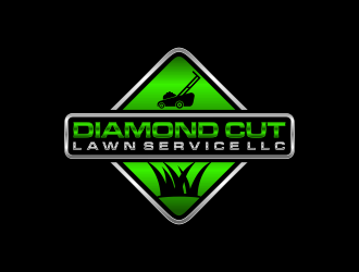 Diamond Cut Lawn Service LLC logo design by GassPoll