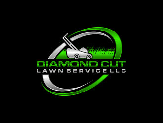 Diamond Cut Lawn Service LLC logo design by GassPoll