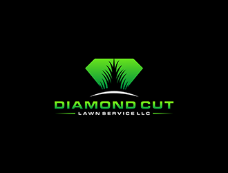 Diamond Cut Lawn Service LLC logo design by blackcane