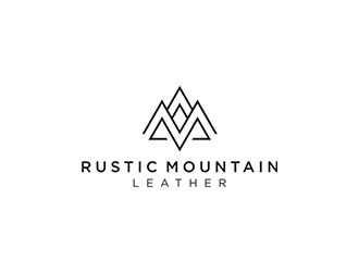 Rustic Mountain Leather logo design by blackcane