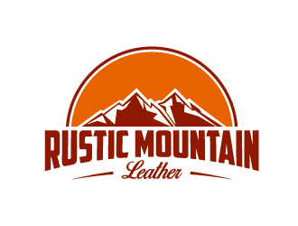 Rustic Mountain Leather logo design by gateout