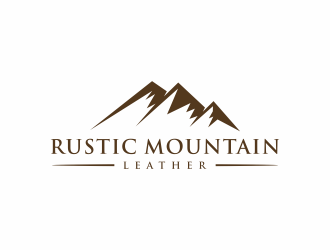 Rustic Mountain Leather logo design by christabel