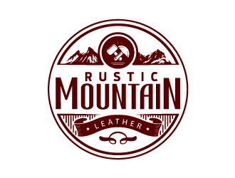 Rustic Mountain Leather logo design by dgawand