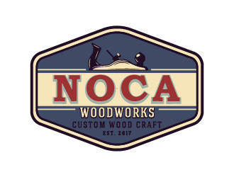 NOCA Woodworks logo design by cybil