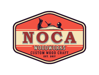 NOCA Woodworks logo design by cybil
