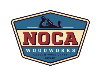 NOCA Woodworks logo design by Alfatih05