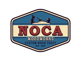 NOCA Woodworks logo design by cybil