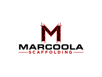 Marcoola Scaffolding  logo design by Farencia