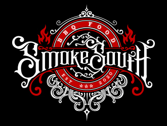 Smoke South logo design by Danny19
