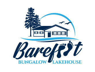 Barefoot Bungalow Lakehouse logo design by jaize