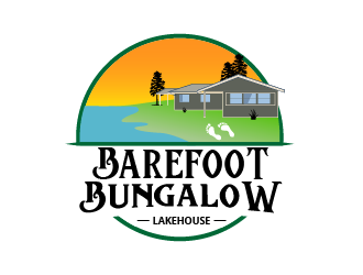 Barefoot Bungalow Lakehouse logo design by pollo