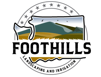 Foothills Landscaping and Irrigation logo design by Suvendu