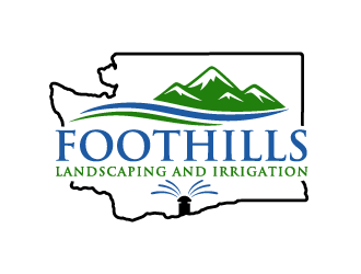 Foothills Landscaping and Irrigation logo design by Andri