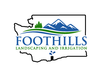 Foothills Landscaping and Irrigation logo design by Andri